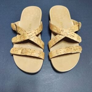 Vionic Skylar Adjustable Strap Buckle Women's Slip On Sandal Size 9W
